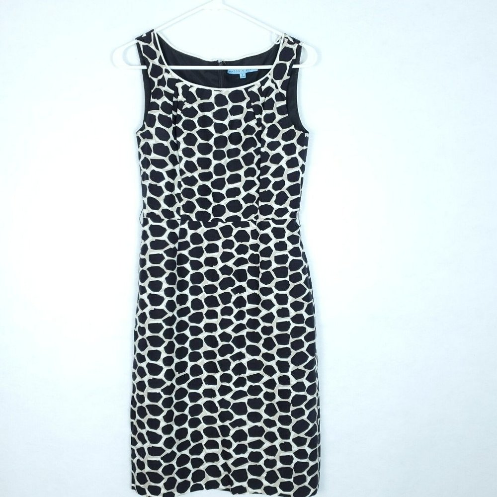 Antonio Melani Womens short sleeveless Animal Print Dress Size 2
